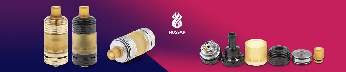 Hussar | Rebuilded Tank or Dripping Atomizer, Coil, Drip tips & other