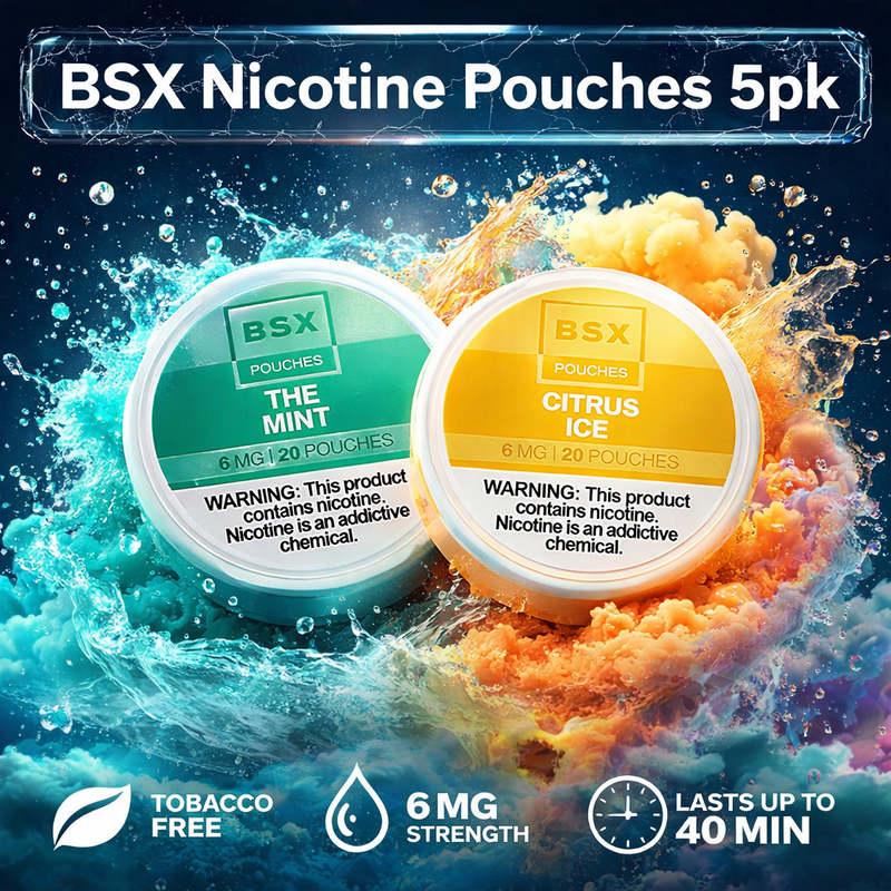 Load image into Gallery viewer, BSX Nicotine Pouches 5pk