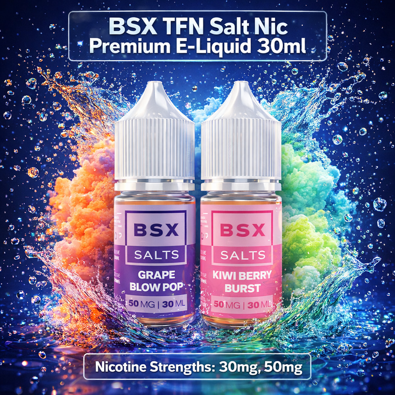 Load image into Gallery viewer, BSX TFN Salt Nic Premium E-Liquid 30ml