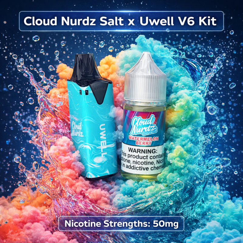 Load image into Gallery viewer, Cloud Nurdz Salt x Uwell V6 Kit