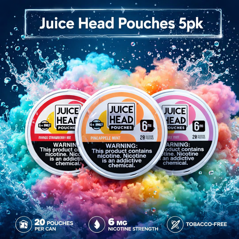 Load image into Gallery viewer, Juice Head Pouches 5pk PRE-PRICED (MSRP $1.99)