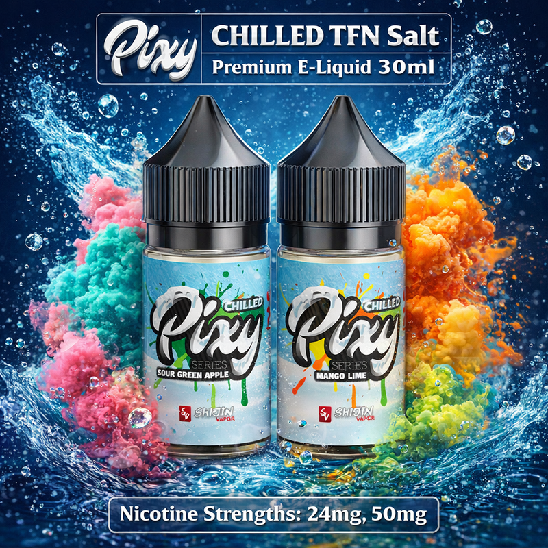 Load image into Gallery viewer, Pixy CHILLED TFN Salt Premium E-Liquid 30ml