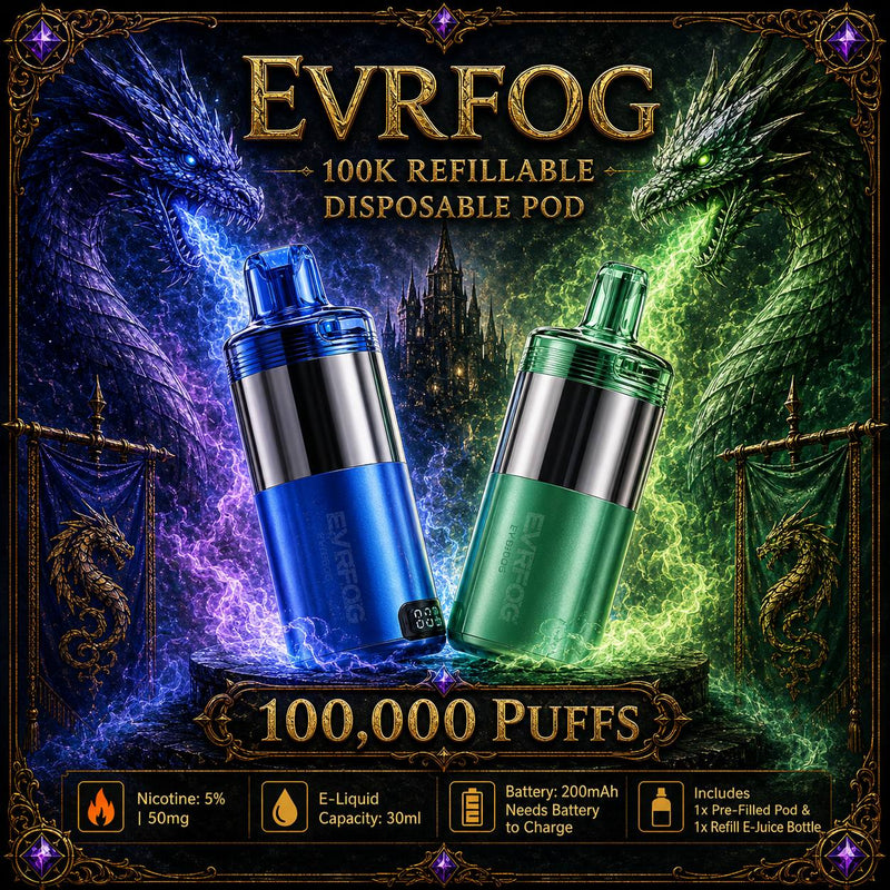 Load image into Gallery viewer, EVRFOG 100K Refillable Disposable POD