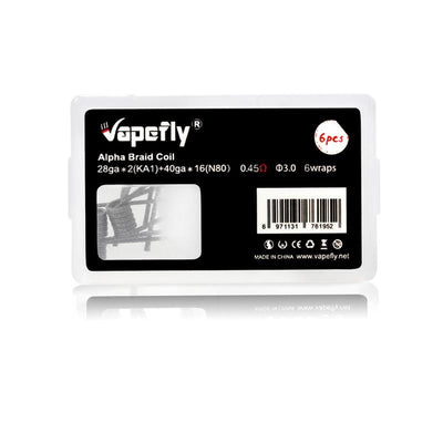 Vapefly N80 0.45 ohm Alpha Braid Coil ( 6pcs )