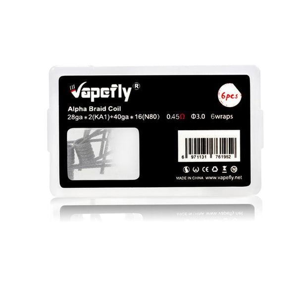 Vapefly N80 0.45 ohm Alpha Braid Coil ( 6pcs )