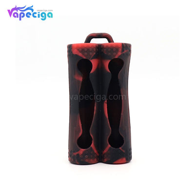 YUHETEC Silicone Protective Case Black Red for Dual 18650 Battery