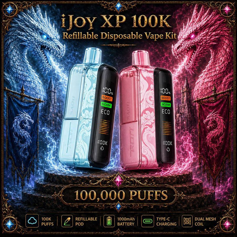iJoy XP 100K Refillable Disposable KIT TEXAS COMPLIANT