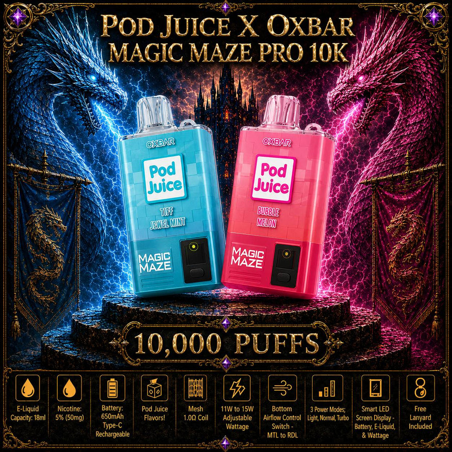 Pod Juice x OXBAR Magic Maze Pro 10K