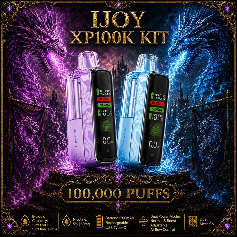 iJoy XP100K Refillable Disposable KIT TEXAS COMPLIANT