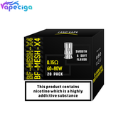 Landvape BF-MESH X4-0.15ohm coil head 5PCS Fit for VOOPOO Drag 3/ Drag X/ Drag X Plus/ Drag S