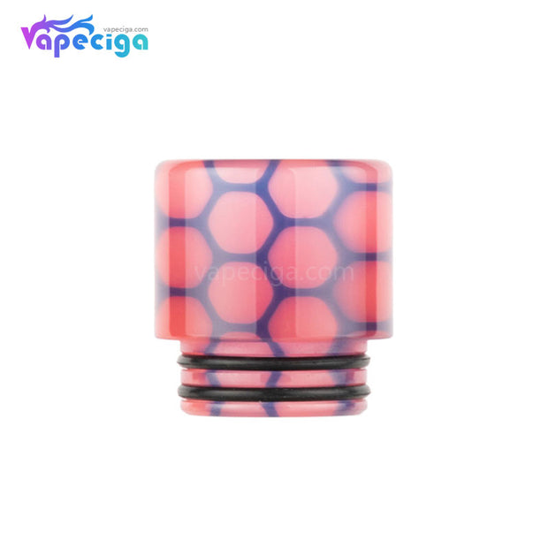Red Blue REEVAPE AS252WY  Universal 810 Resin Replacement Drip Tip
