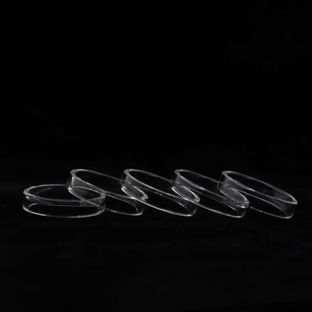 YUHETEC Glass Replacement Tank Tube for Geekvape PEERLESS RDTA 2ml 5PCs Real Shots