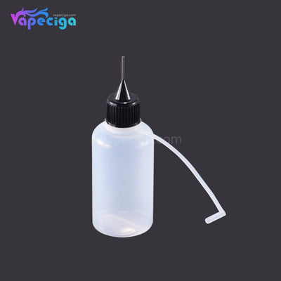 PET Semi-transparent Dropper Bottle 30ml with Black / White Needle Cap 10PCs