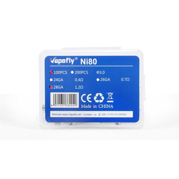 Vapefly Ni80 100PCS 28GA