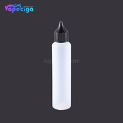 PET Semi-transparent Dropper Bottle 50ml with Black / White Cap 5PCs