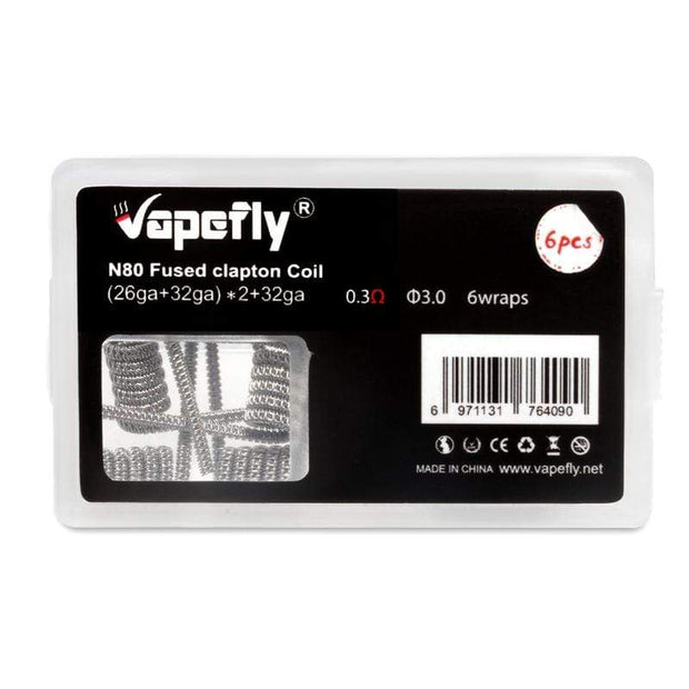 Vapefly N80 0.3 ohm Fused Clapton Coil ( 6pcs )