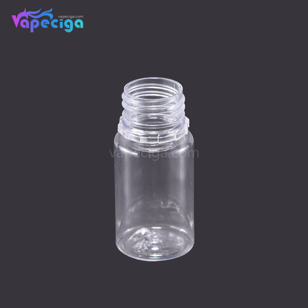 PE Transparent Dropper Bottle 30ml with Black / White Cap 5PCs