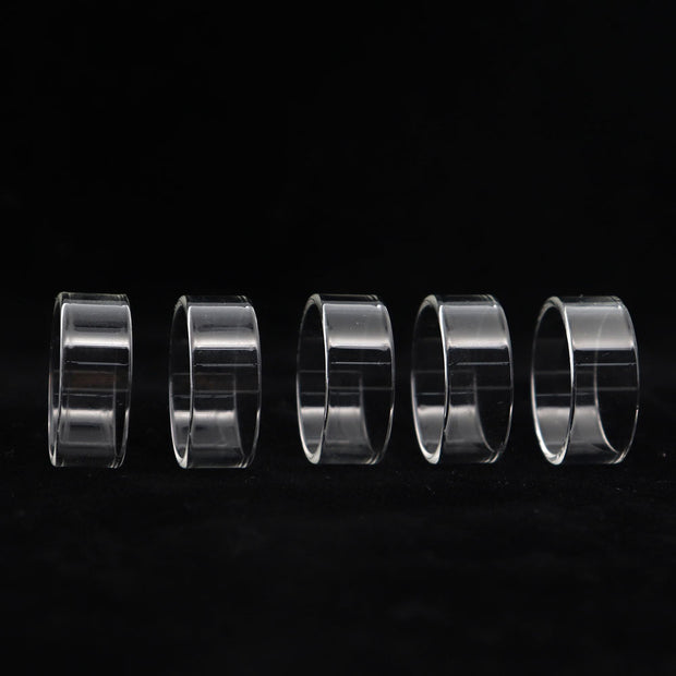 YUHETEC Glass Replacement Tank Tube for Geekvape PEERLESS RDTA 4ml 5PCs Real Shots