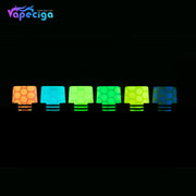 REEVAPE AS250WY Universal 510 Resin Replacement Drip Tip in 6 Colors Available At Night