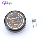 2 Core Fused Clapton Ni80 Prebuilt Coil 0.3ohm 10PCs