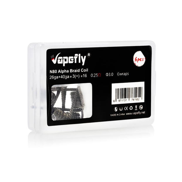 Vapefly Ni80 0.25 ohm Alpha Braid Coil ( 6pcs )