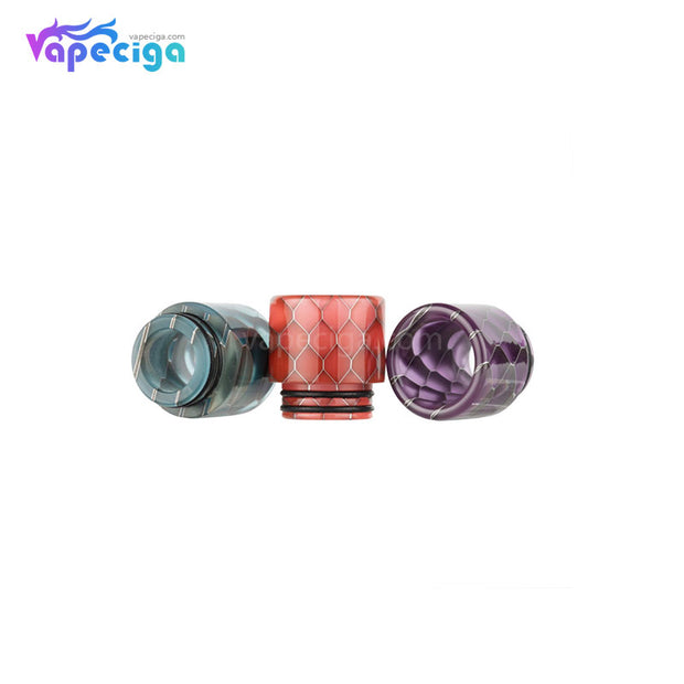 REEVAPE AS249SY Universal 810 Resin Replacement Drip Tip 3 Colors Display