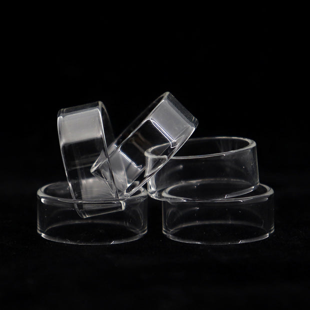 YUHETEC Glass Replacement Tank Tube for Geekvape PEERLESS RDTA 4ml 5PCs Real Shots