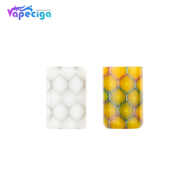 White & Yellow REEVAPE AS246S Resin Replacement Drip Tip