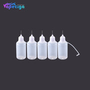 PET Semi-transparent Dropper Bottle 30ml with Black / White Needle Cap 10PCs