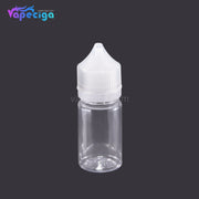 PE Transparent Dropper Bottle 30ml with Black / White Cap 5PCs
