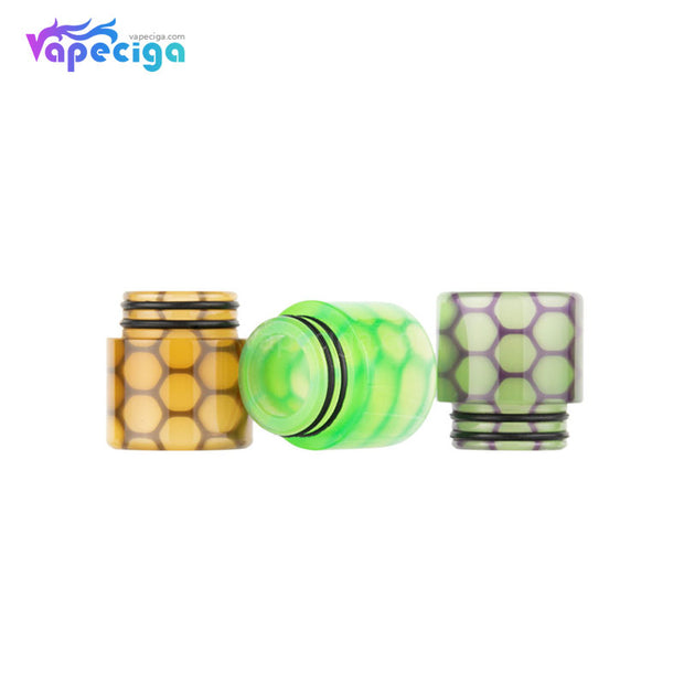 REEVAPE AS252WY  Universal 810 Resin Replacement Drip Tip 3 Colors Display