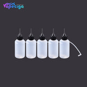 PET Semi-transparent Dropper Bottle 30ml with Black / White Needle Cap 10PCs