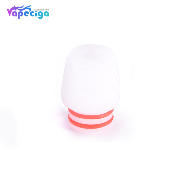 White 510 Whisper Drip Tip Stainless Steel + POM + PEI