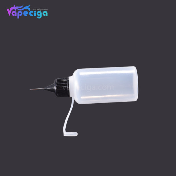 PET Semi-transparent Dropper Bottle 30ml with Black / White Needle Cap 10PCs