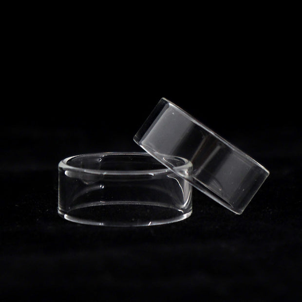 YUHETEC Glass Replacement Tank Tube for Geekvape PEERLESS RDTA 4ml 2PCs Real Shots
