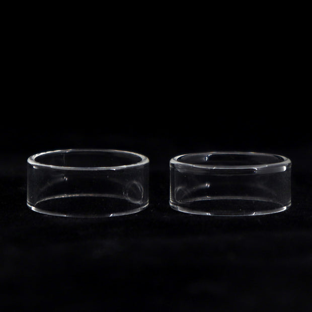 YUHETEC Glass Replacement Tank Tube for Geekvape PEERLESS RDTA 4ml 2PCs Real Shots