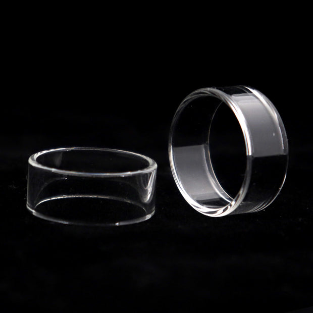 YUHETEC Glass Replacement Tank Tube for Geekvape PEERLESS RDTA 4ml 2PCs Real Shots