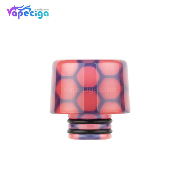 Red Purple REEVAPE AS250WY Universal 510 Resin Replacement Drip Tip