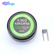 Alien |Clapton Prebuilt Coil 10PCs 0.45ohm