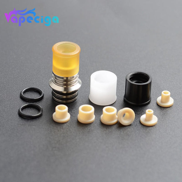 CG DRIP TIP 510 Base Deck + 3 Mouthpiece Drip Tip + 6 Airflow Insert Set