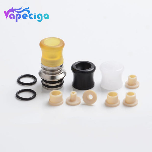 CG DRIP TIP 510 Base Deck + 3 Mouthpiece Drip Tip + 6 Airflow Insert Set