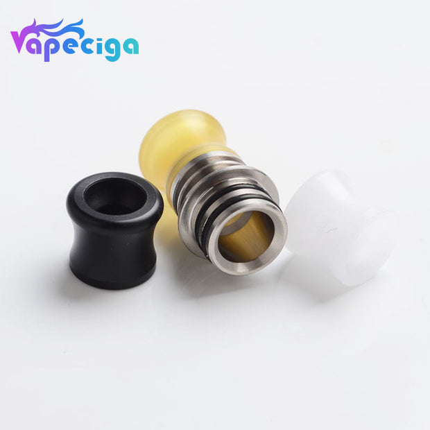 CG DRIP TIP 510 Base Deck + 3 Mouthpiece Drip Tip + 6 Airflow Insert Set
