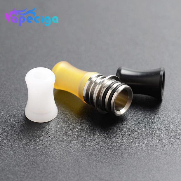 CG DRIP TIP 510 Base Deck + 3 Mouthpiece Drip Tip + 6 Airflow Insert Set
