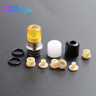 CG DRIP TIP 510 Base Deck + 3 Mouthpiece Drip Tip + 6 Airflow Insert Set