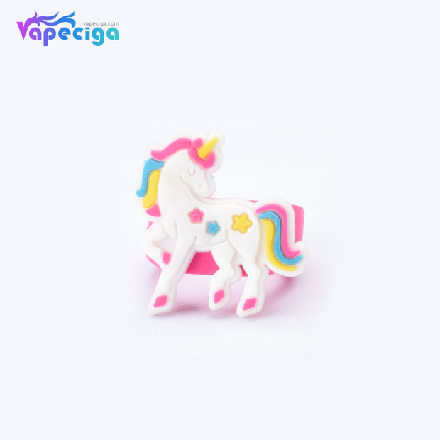 Rose Red ( Unicorn ) Cartoon Silicone Vape Band for Atomizer / Pod System 18mm