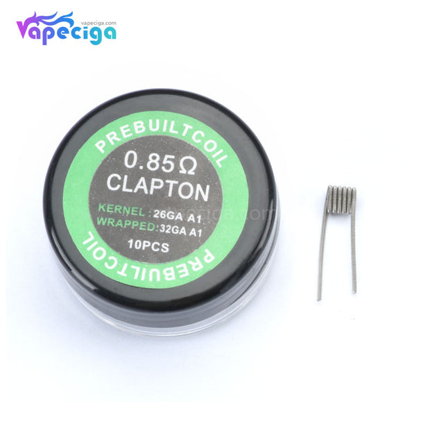 Clapton Prebuilt Coil 10PCs 0.85ohm