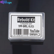 VAPJOY DIY Rebuild Kit for Voopoo TPP DM1 0.2ohm Coil Head & TPP DM2