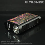 ULTRONER EOS II 180W TC Box Mod Stabilized Wood View