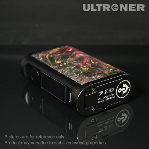 ULTRONER EOS II 180W TC Box Mod Stabilized Wood Details