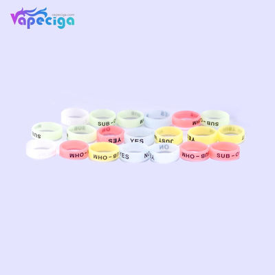 Luminous Anti-slip Silicone Beauty Ring for Tank 22*7mm 20PCs